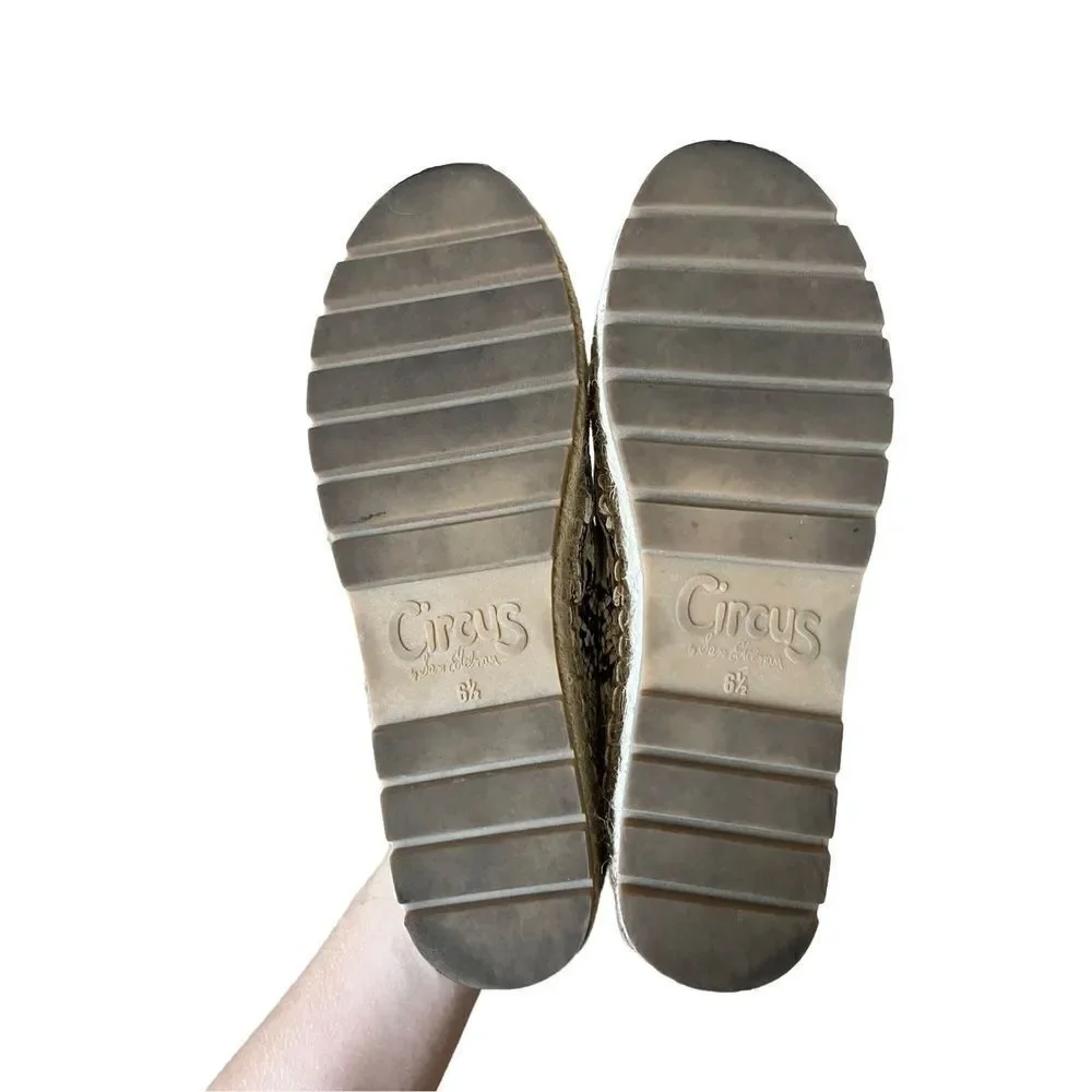 CIRCUS by SAM EDELMAN CORA PLATFORM ESPADRILLES SLIP‎ ONS size 6.5 / 6